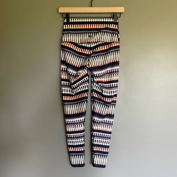 prAna Kimble Printed 7/8 Leggings Tivoli Size XS High Waist Multicolor Outdoor - Picture 11 of 16